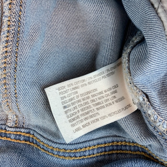 Cat & Jack sz L Jean Jacket casual preppy back to school girly light wash comfy - Picture 3 of 6